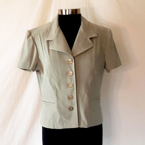 KC Spencer Button Down Jacket Top - Picture 1 of 8